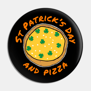 St Patricks Day and Shamrock Pizza Pin