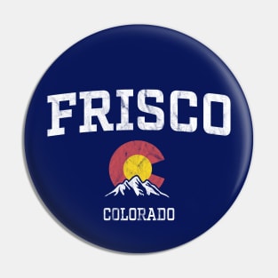 Frisco Colorado CO Vintage Athletic Mountains Pin