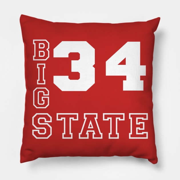 Jesus Shuttlesworth - Big State Pillow by StadiumSquad