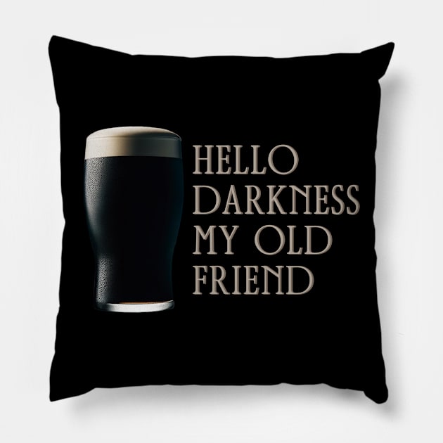 hello darkness my old friend Pillow by poppoplover