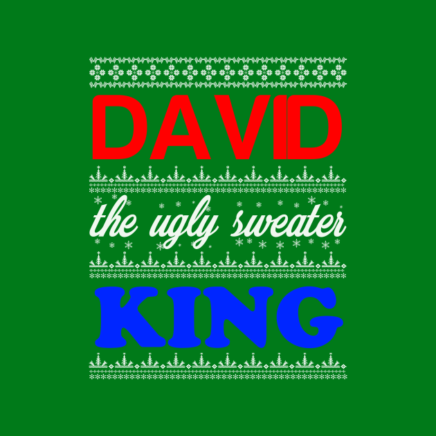 DAVID the Ugly Sweater King> Happy Holidays by CoolApparelShop