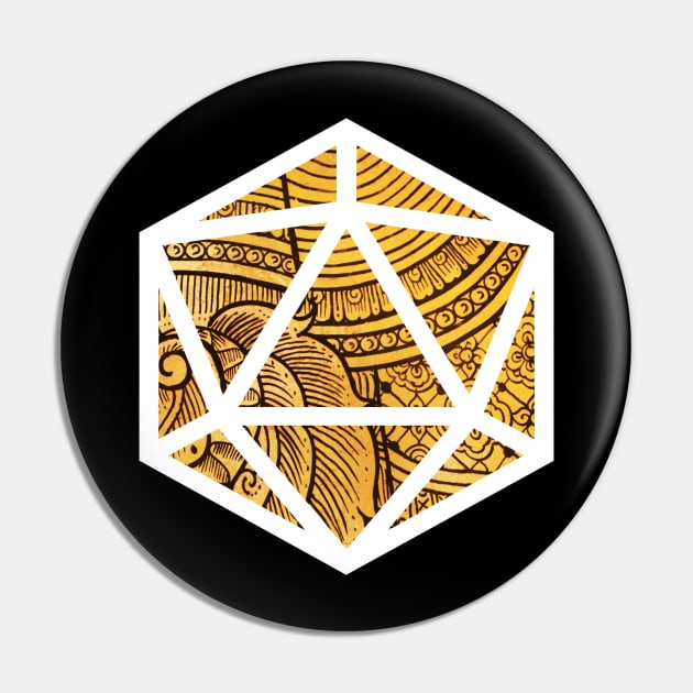 D20 Decal Badge - Bard's Tale Pin by aaallsmiles