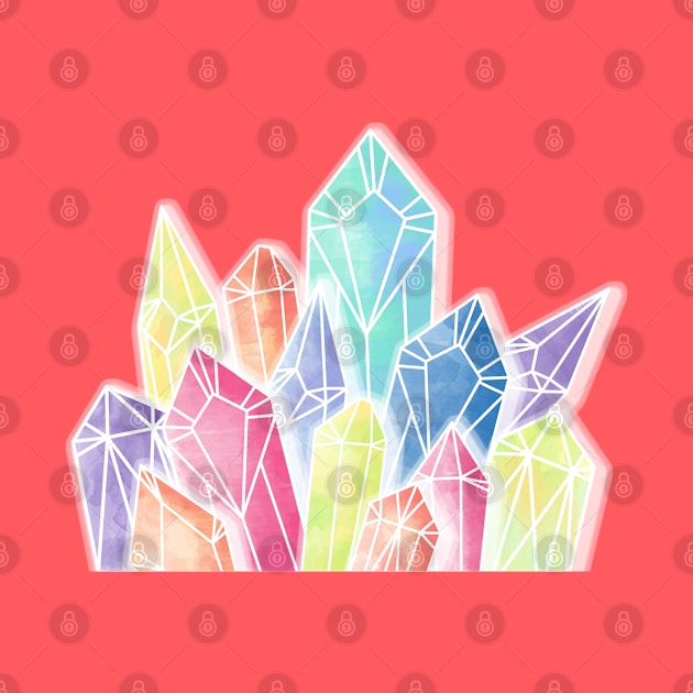 Crystals Green by PrintablesPassions