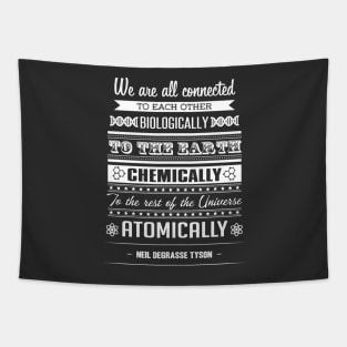 We Are All Connected [White] Tapestry