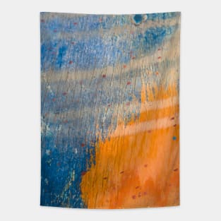 Beautiful blue and orange combination Tapestry