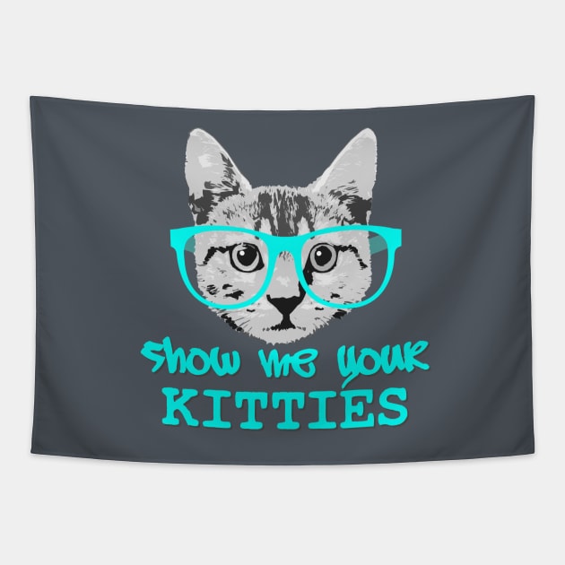 Show Me Your Kitties Tapestry by robotface