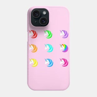 Rainbow unicorn pattern Phone Case