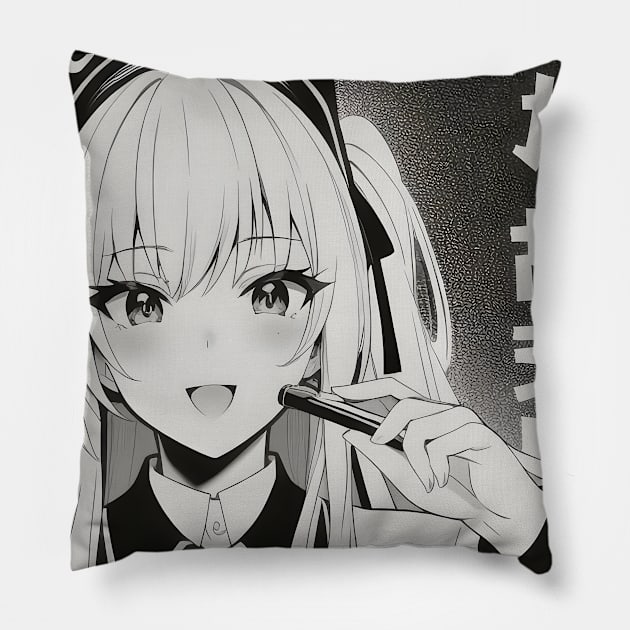 Japan Otaku Merch Aesthetic Kawaii Cute Anime Girl Manga Pillow by PlimPlom