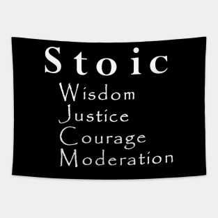 Four Virtues of Stoicism Tapestry