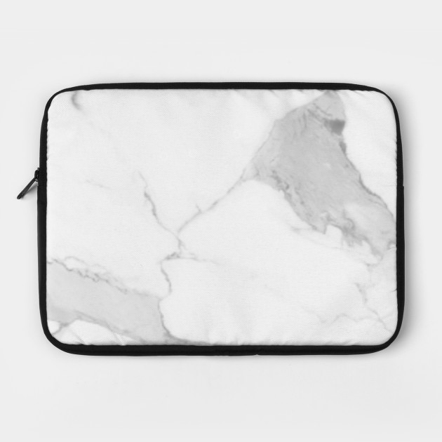 White Marble Marble Laptop Case Teepublic