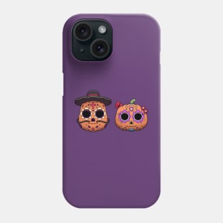 Sugar Skull Pumpkins Male And Female Phone Case