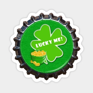 Lucky Me! St. Patrick's Day Magnet and Sticker | I'm Lucky by Cherie(c)2022 Magnet