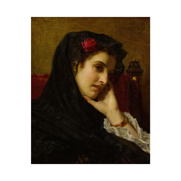 A Spanish Beauty by Hugues Merle by Classic Art Stall