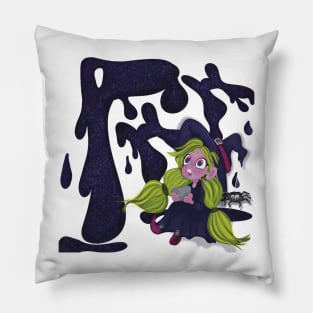 Ahh Distracted Witch Funny Pillow