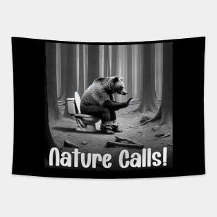 Bear When Nature Calls Shirt, Funny Bear TShirt, Gift for Dad, Funny Shirt Men, Fathers Day Gift, Funny Dad Shirt, Dad Gift, Husband Gift Tapestry