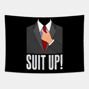 Barney Stinson Suit Up Tapestry