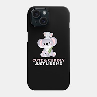 Cute & Cuddly - Baby Koala - White Label Phone Case