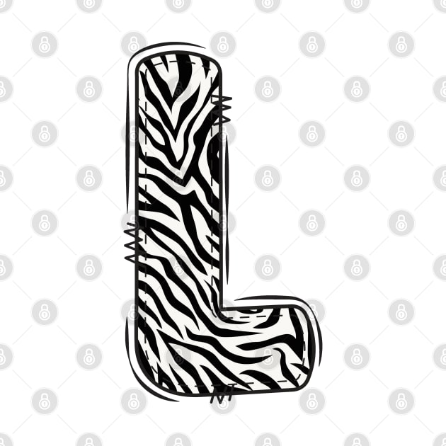 Zebra Letter L by Xtian Dela ✅