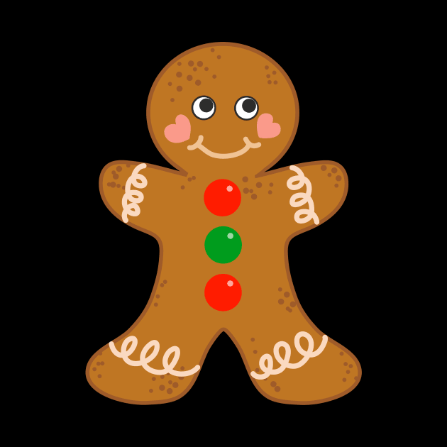 Holiday Gingerbread Man Christmas Cookie Baking Love by notsniwart