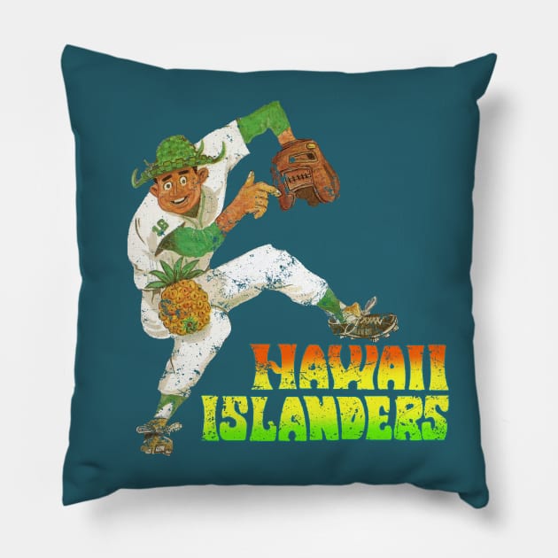 Hawaii Baseball Pillow by retrorockit