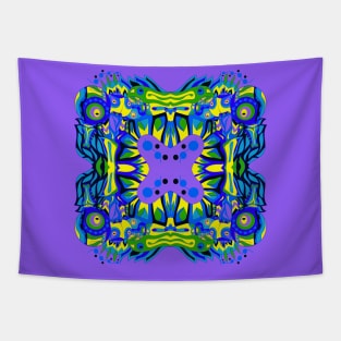 huitzil alien from space ecopop Tapestry