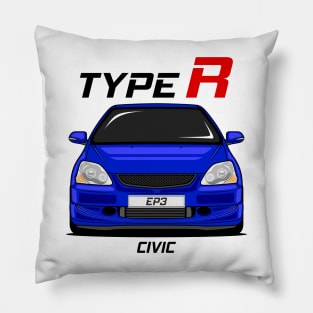 Civic EP3 Type R Blue Pillow