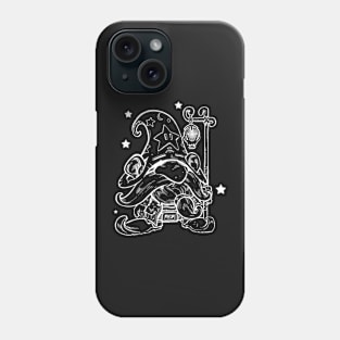 White on black night dwarf Phone Case