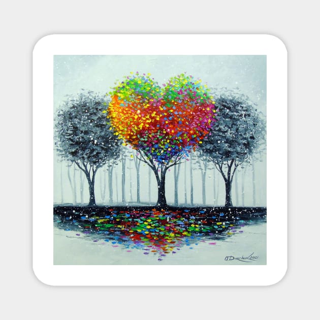 Love tree Magnet by OLHADARCHUKART