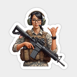 Tactical Girl Magnet