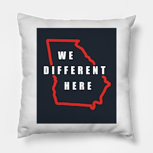 Georgia "We Different Here" Kirby Smart Halftime Speech - Black Pillow