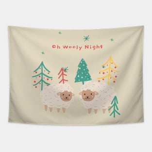 Oh Wooly Night Tapestry