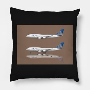 United 747-400 Merger Livery Pillow