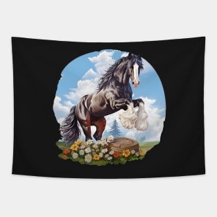 Shire or Clydesdale Draft Horse Sticker Tapestry