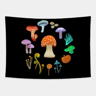 Magical Mushrooms Tapestry