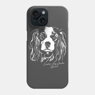 Cavalier King Charles Spaniel dog portrait Phone Case