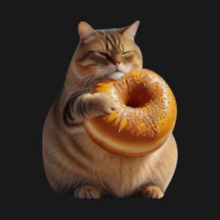 CUTE FAT CAT DONUT T-Shirt