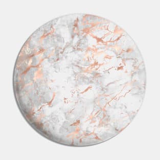 Rose Gold Pink Marble Pin