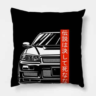 R34 GT-R Skyline JDM Tuning Car Pillow