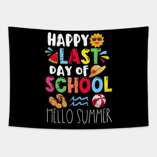 HapLast Day Of School Hello Summer Tapestry