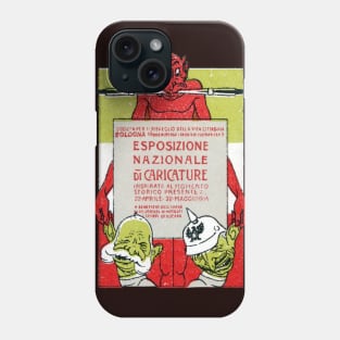 1916 National Caricature Exhibition Phone Case