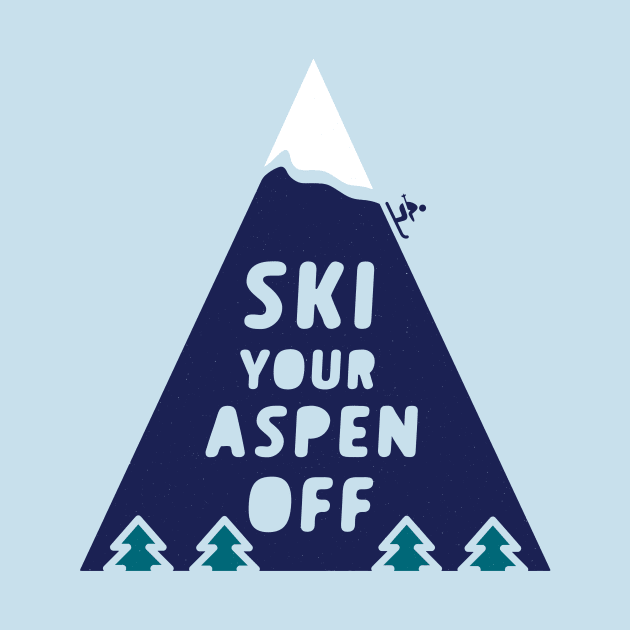 Funny Ski Aspen Mountain by luckybengal