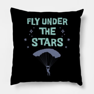 Fly under the stars, extreme sports, thrill seeker Pillow