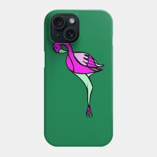 Neon Peppermint Twist Flamingo Phone Case