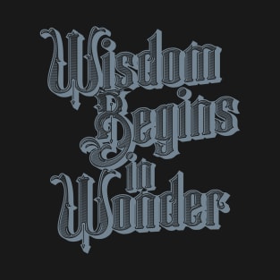 Wisdom Begins in Wonder T-Shirt