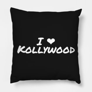 I Love Kollywood Tamil Indian Movies Heart Pillow