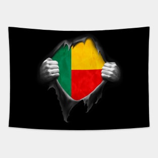 Benin Flag Beninese Roots DNA Pride Gift Tapestry