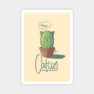 Cactus man art design gift Magnet