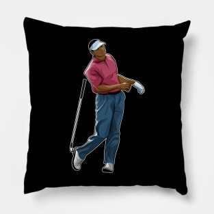 Vijay Singh Of Fiji Golf In Action Pillow