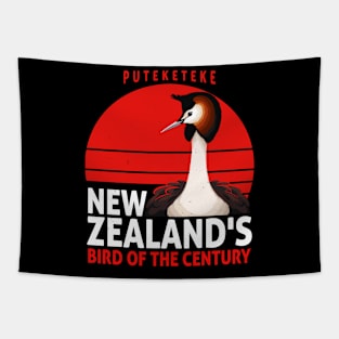 Puteketeke New Zealand's Bird of the Century Tapestry