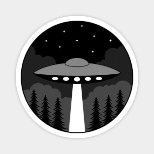 UFO Badge Magnet